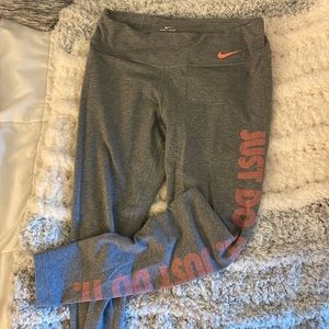 Nike grey and pink leggings